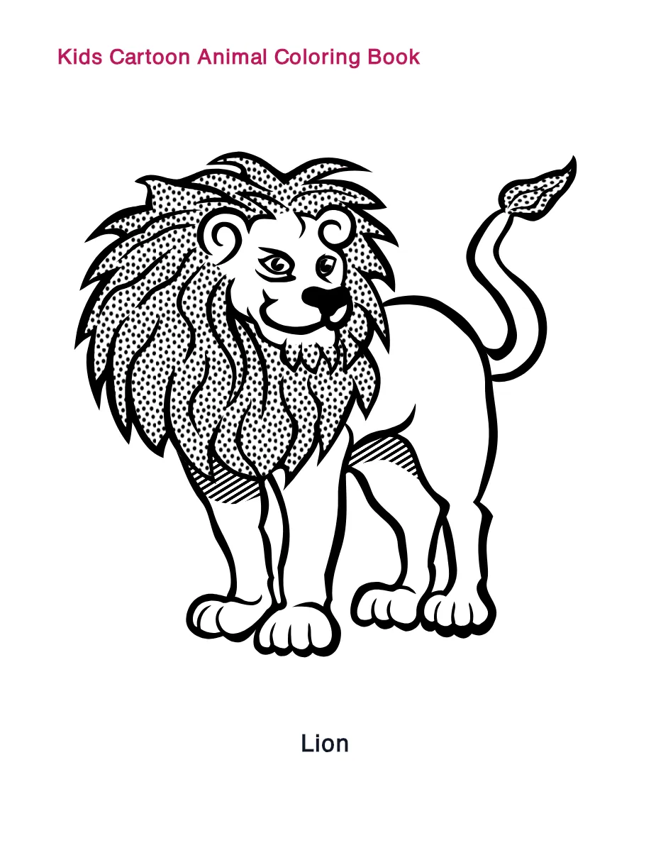 Lion coloring page